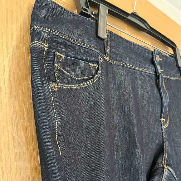 Lands End Mid Rise Wide Leg Dark Wash Jeans - Picture 5 of 10